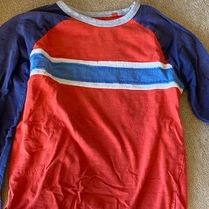 Boden Red and Blue Kids Long Sleeve Tee